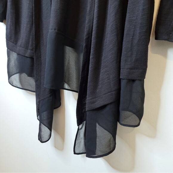 Adrienne Vittadini Black Open Cardigan Size Medium - Picture 3 of 10
